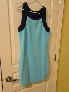 Izod Teal Dress with Navy Trim